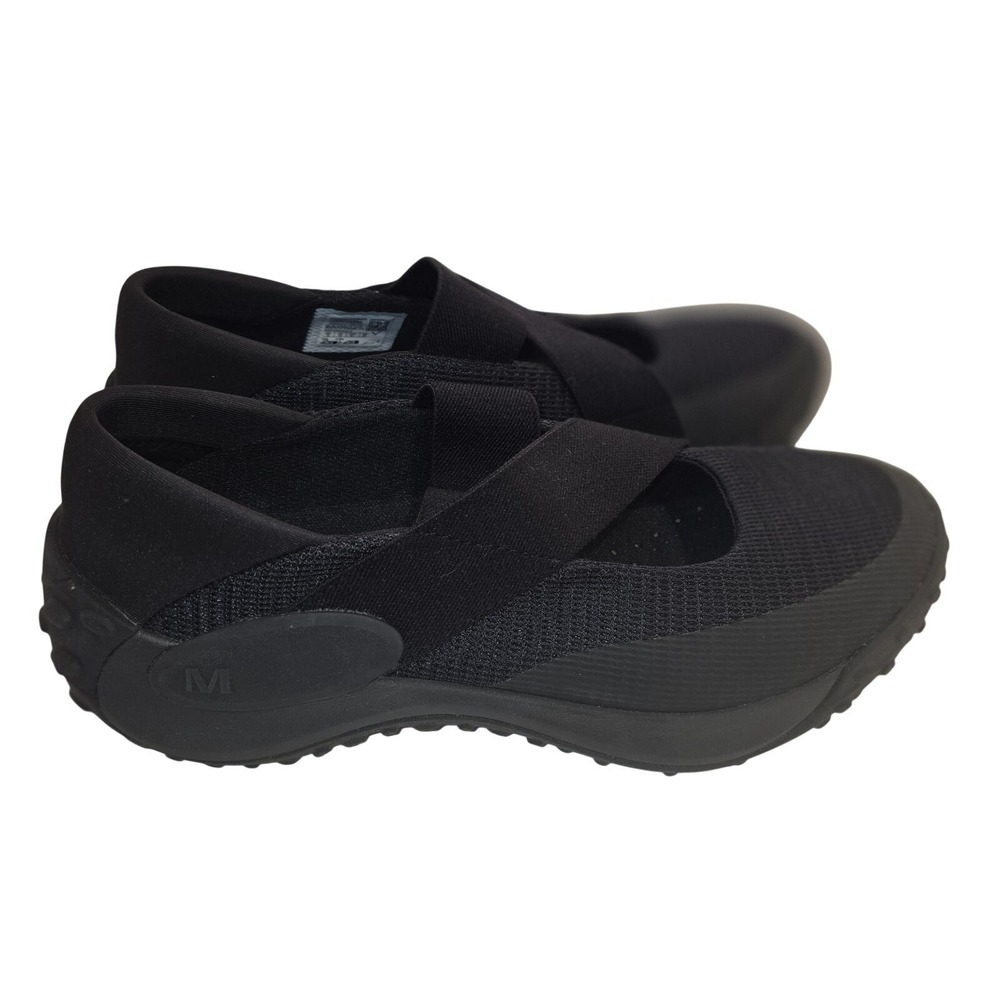 Merrell Shoes Womens Size 8 Black Mesh Strap Slip On Walking Comfort J00033604